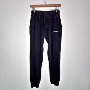 YoungLA Black Thermal Waffle Knit Jogger Pants Size M